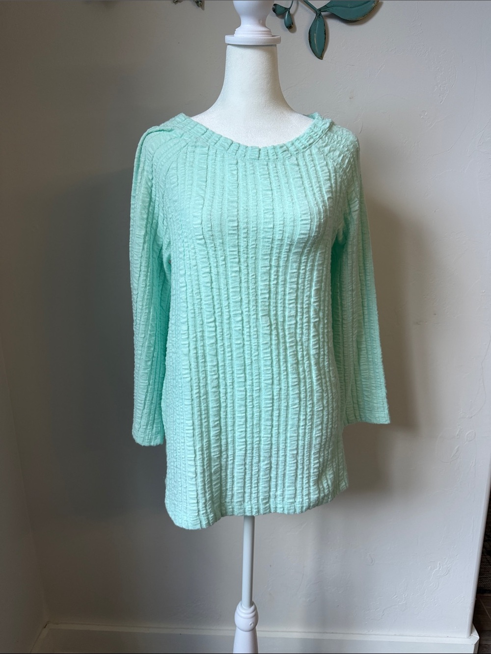 Soft Surroundings Goldie Tunic in Aqua/Mint